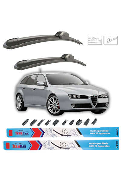 TEAMCAR Υαλοκαθαριστήρες Alfa Romeo 159 (Sportwagon,939) 2006-2011 Μπροστινό Σετ