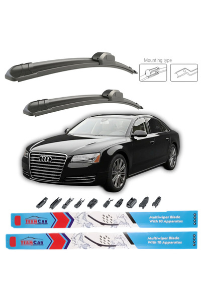 TEAMCAR Υαλοκαθαριστήρες Audi A8 (D4, 4H) 2009-2013 Εμπρός σετ