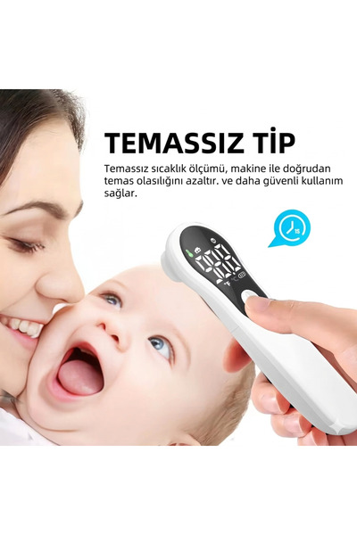 Miomi Ateş Ölçer Temassız Kızıl Ötesi Vücut Ve Alından Termometre