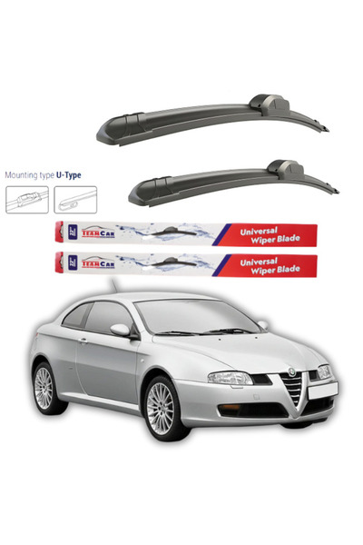 TEAMCAR Υαλοκαθαριστήρες Alfa Romeo GT (937) 2003-2005 Εμπρός Σετ