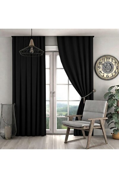 BD beyaz dokuma Cortina de întunecare termică, pliată, neagră