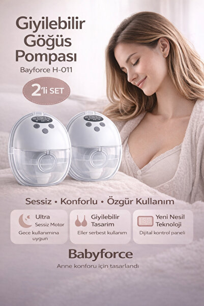 Baby Force H-011 Giyilebilir Göğüs Pompası 2’li Set – Kablosuz, Sessiz, Taşın...