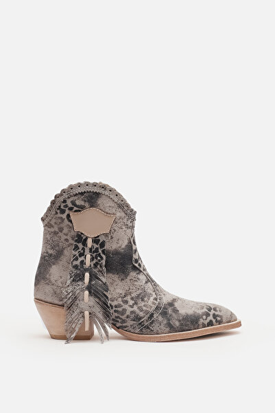 Bestyle Florina 100% Dana Leather Si Distressed Animal Print Made in Italy Le...