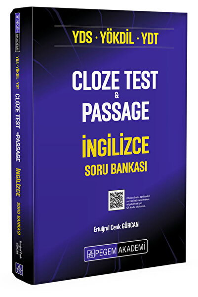 Pegem Akademi Yayıncılık YDS YÖKDİL YDT Cloze Test & Passage İngilizce Soru B...
