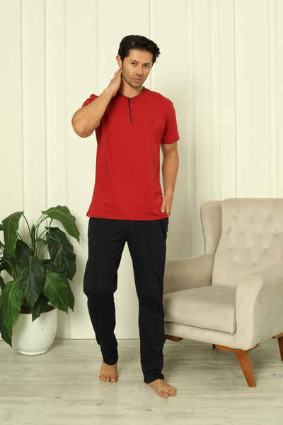 Espuar 2025 Ανδρικό Σετ Πιτζάμες 3 Τεμαχίων με Σορτς