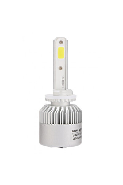 Xenon Bright Set de 2 LED-uri H27 COB Canbus, 6000K, putere 72W, luminozitate...