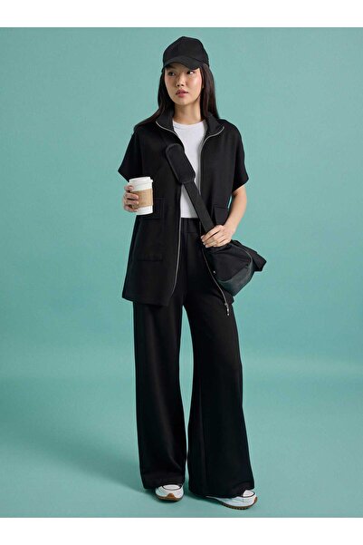 Benin Μαλακή Υφής Γιλέκο και Παντελόνι Σετ - Μαύρο - Μπενίν