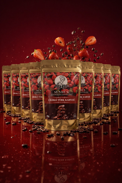 cafe milagroso Strawberry Turkish Coffee 200 g X 12 Pcs