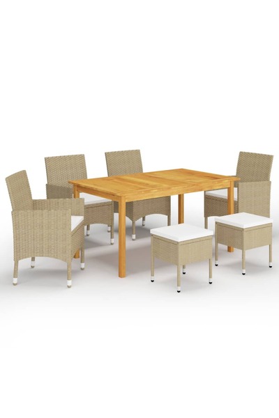 Concept Set mobilier de grădină, 7 piese, bej