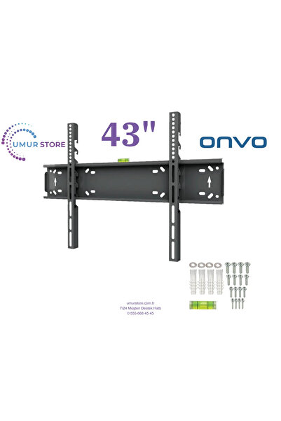 ONVO 55” 55OVF9250UQ / 43”- 65” inç Lcd Led Televizyon Sabit Duvar Askı Aparatı