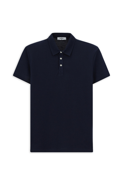 Kiğılı Tricou cu gât polo din bumbac cu croială normală