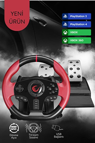 Rampage RACE W10 PS3/PS4/PC/XBOXONE/XBOX360 SWITCH 6 in 1 Pedallı Gaming Oyun...