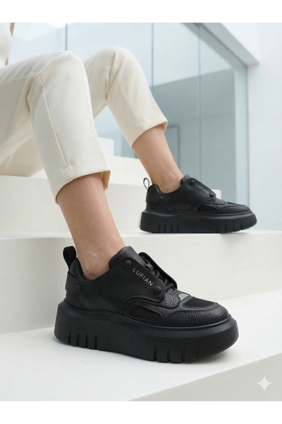 Lufian Жіночі кросівки Icy Зручні високі платформи Повсякденне спортивне взут...