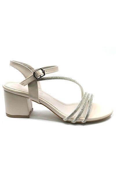 Kids Club Shoes Mehtap Cross Three Stripe Stones 5 cm Γυναικείο βραδινό φόρεμ...