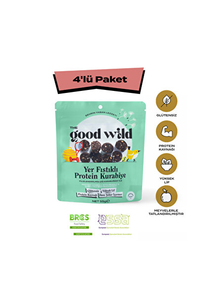 THE GOOD WİLD Yer Fıstıklı Protein Kurabiye | Glutensiz Atıştırmalık | İlave ...