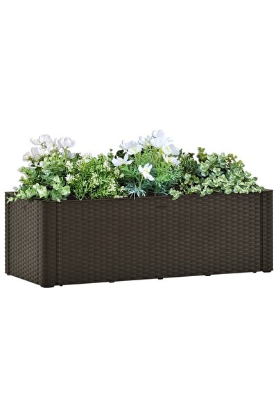 Concept Strat înălțat grădină sistem automat udare cafeniu 100x43x33 cm