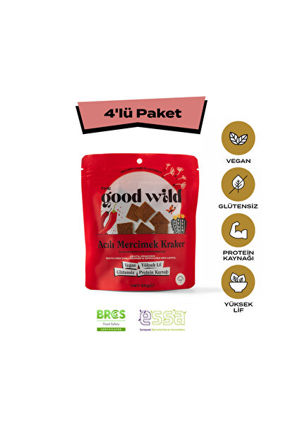 THE GOOD WİLD Acılı Mercimek Kraker | Glutensiz Vegan Atıştırmalık | Filizlen...