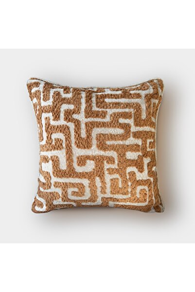 Lidoma Home "Maze" Patterned Cushion Cover - 45X45 - Orange