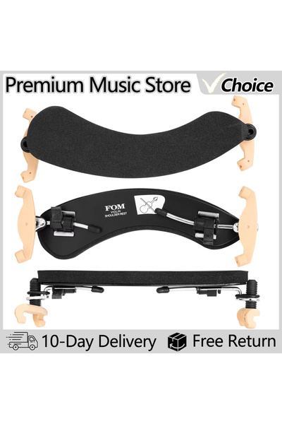 Choice مسند كتف للكمان 4-4 3-4، مسند ذقن قابل للتعديل احترافي للكمان 3/4 4/4 ...