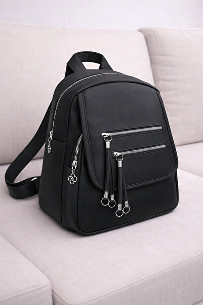 MILANOFOX Geantă mini din material textil cu mai multe compartimente pentru f...