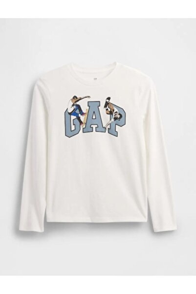 GAP Kids ERKEK ÇOCUK FRCH AUG LS VALUE GRAPHICS