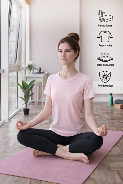 Fronde Breathwear Becky Sıfır Yaka Bambu Kadın Tişört