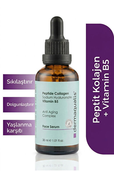 Dermaqualis Yaşlanma Karşıtı Komplex Serum Peptide Kolajen (10%) Vitamin B5 H...