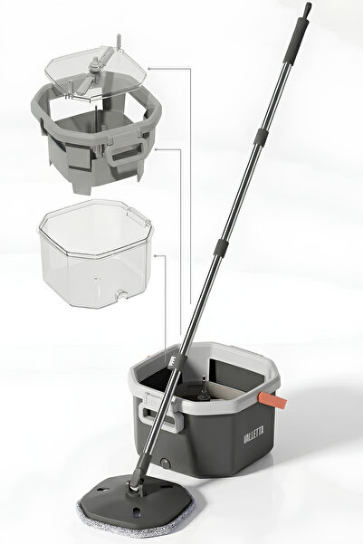 valletta Penrose Temiz Ve Kirli Suyu Ayıran Otomatik Temizlik Seti Mop Paspas