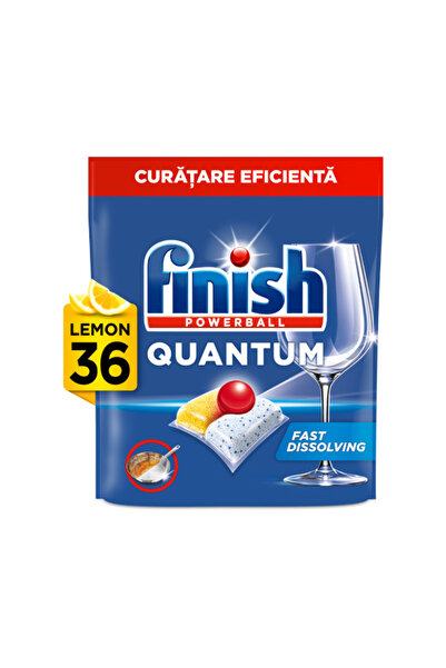 Finish Detergent vase pentru masina de spalat, Quantum Lamaie, 36 tablete