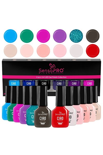 SensoPRO Milano Σετ 12 ημιμόνιμων βερνικιών νυχιών CIAO One Step - CIAO, Ομορ...