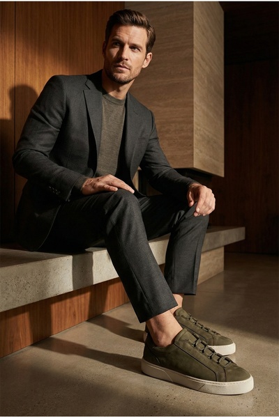 Capone Outfitters Efram Genuine Leather Nubuck Hidden Lace Men's Casual Styli...