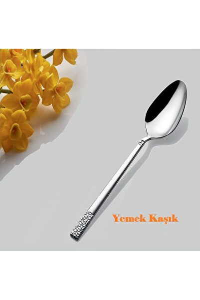 AHİR TİCARET İnter Steel Star Model Food Spoon 12-Pack