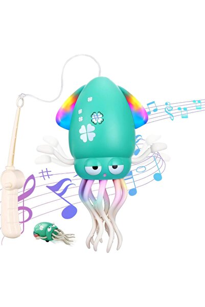 Arabest لعبة أخطبوط راقص بثمانية أرجل مع ضوء LED وموسيقى وحركة زحف كهربائية ل...