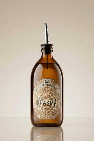 KHAKMA 500 Ml Siyah Renkli Italyan Yağdanlık Vintage Yağlık 500vintage3