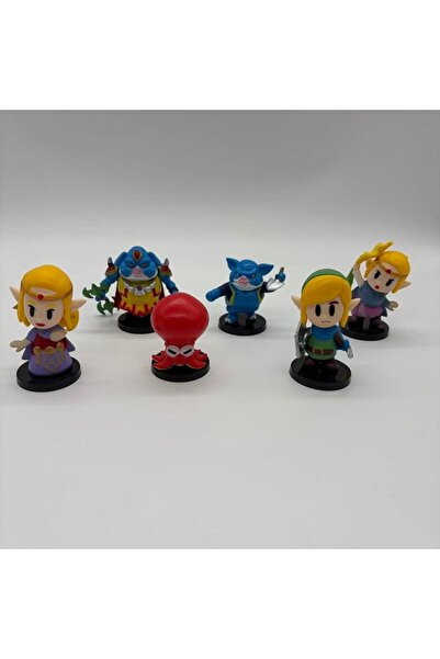 BANDAI بدون صندوق 01 6 قطع/مجموعة من ألعاب شخصيات الحركة اللطيفة من لعبة لينك...