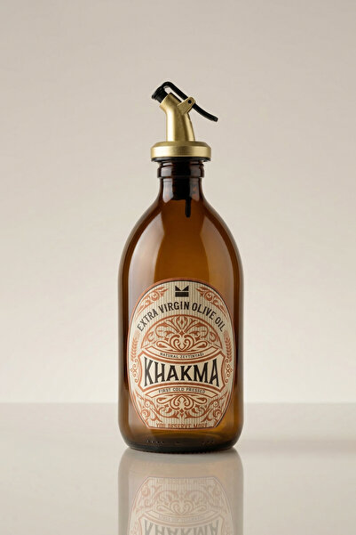 KHAKMA 500 Ml Siyah Renkli Italyan Yağdanlık Vintage Yağlık 500vintage3