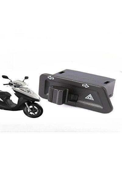 Alkan MB Scooter Motorsiklet 4’lü sinyal düğmesi Üniversal Uyum