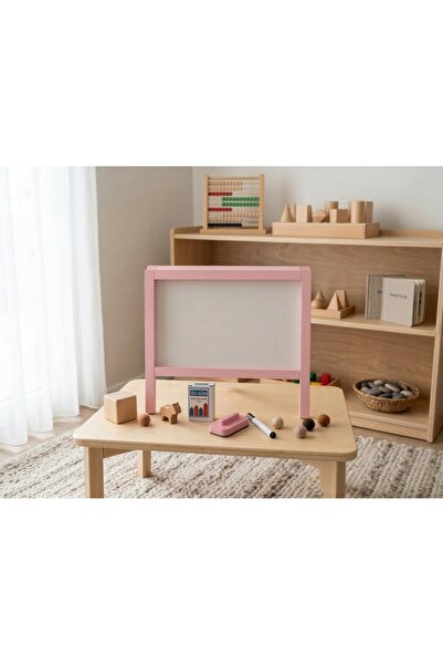 öz-gün tebeşir DRNKİDSVEEĞİTİM çift taraflı küçük boy pembe tahta 15 renkli t...