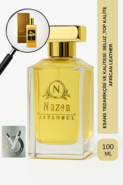 Nazen İstanbul African Leather | Agarwood - Bergamot - Paçuli- Safran | Deri ...