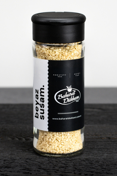 Baharat Dükkanı Beyaz Susam 65gr (cam)