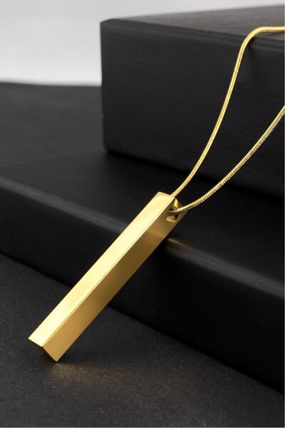 No Future Steel Bar Necklace Ft2268Al