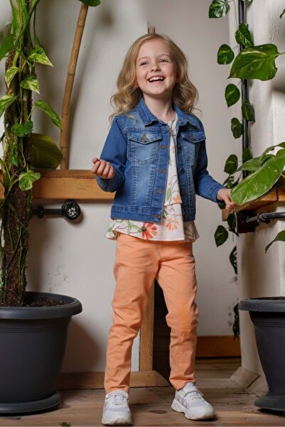 Mnk Baby&Kids ŽUTO odijelo sa jaknom za devojčice - pantalone, košulja M00720
