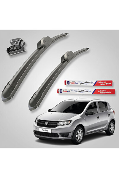 TEAMCAR Υαλοκαθαριστήρες Dacia Sandero II (2012-2020) σετ με επίπεδη επιφάνει...
