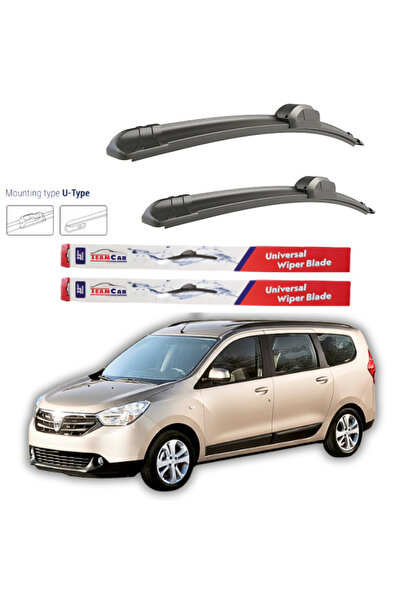 TEAMCAR Υαλοκαθαριστήρες Dacia Lodgy ESTATE, KOMBI 2012 - 2015 Σετ με επίπεδη...