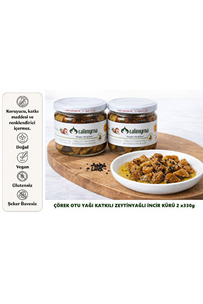 calimyrna Çörek Otu Yağı Katkılı Zeytinyağlı İncir Kürü 2'li | 330gr x 2 ad |