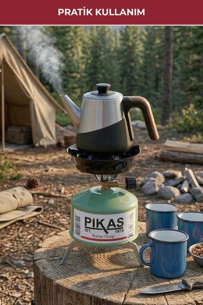 Pikas Iksa Devrilmez Ayaklı Portatif Kamp Ocağı, Piknik Tüpü, Çakmak Gazı