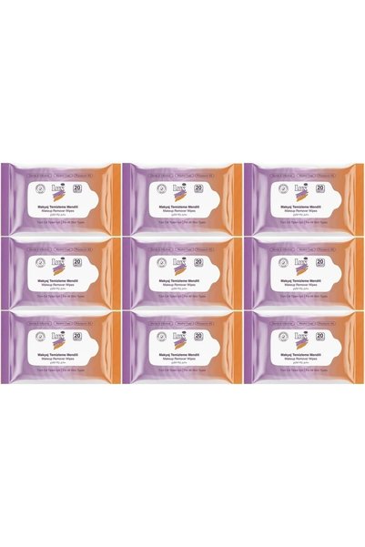 LUX Makeup Removal Wipes Towel 180 Sheets (9Pk*20)