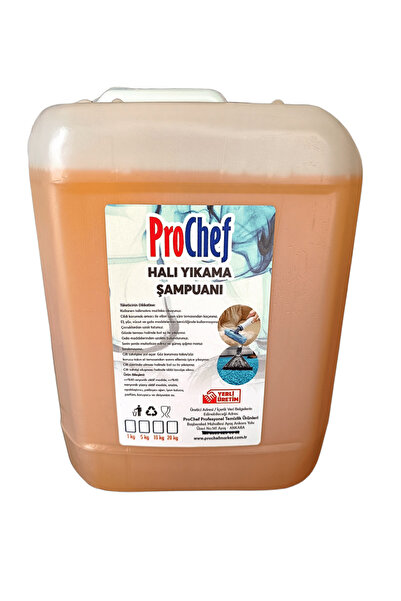Prochef Halı ve Koltuk Yıkama Şampuanı Profesyonel Elde Yıkama 5 Kg - 5 Lt