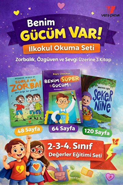 Vera Kitap Güçlü Çocuklar Serisi- 2-3-4. Sınıf - Okuma Alışkanlığı Kazandıran...