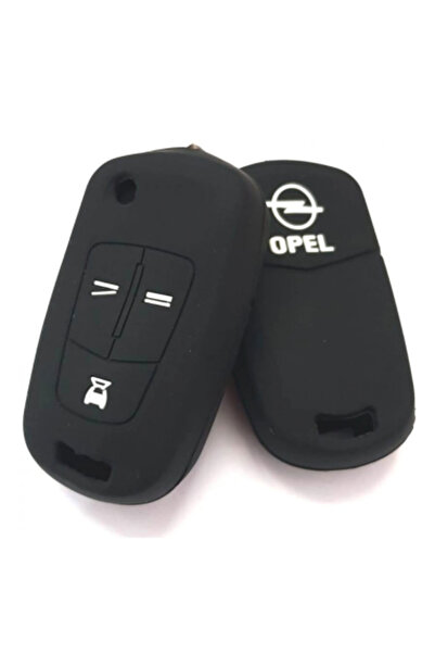 Xenon Bright Husă cheie auto Opel din silicon cu 3 butoane, neagră